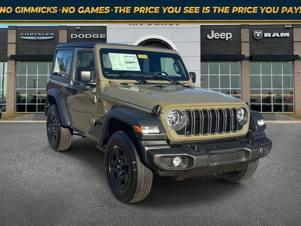2026 Jeep Wrangler WRANGLER 2-DOOR SPORT in 41 Exterior Paint — front three-quarter view