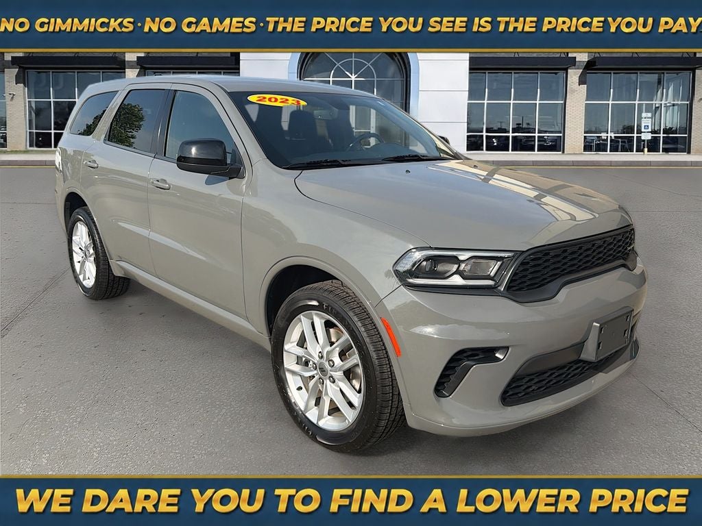 2023 Dodge Durango GT AWD in Gray — front three-quarter view