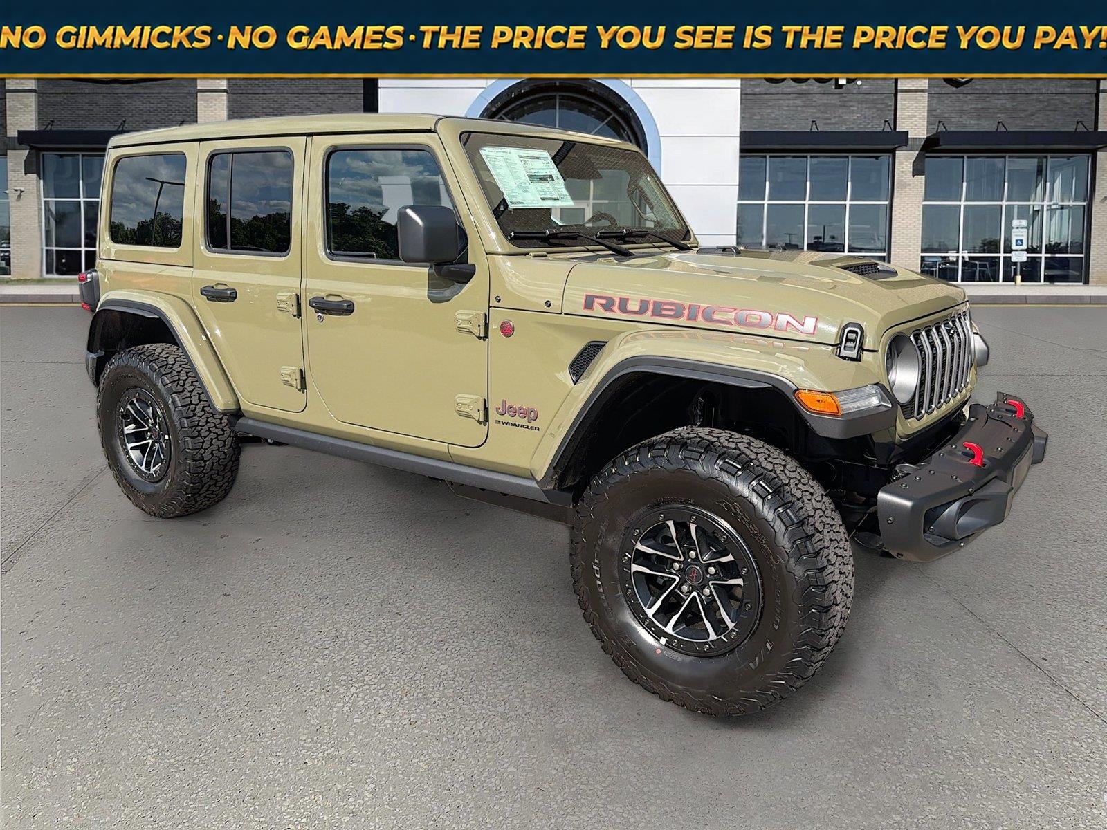 2026 Jeep Wrangler WRANGLER 4-DOOR RUBICON X in 41 Exterior Paint — front three-quarter view