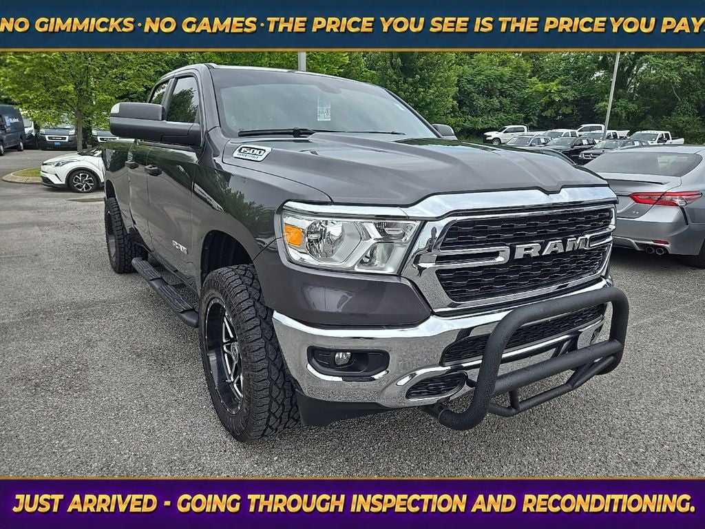 2023 RAM 1500 Big Horn/Lone Star in Granite Crystal Metallic Clearcoat — front three-quarter view