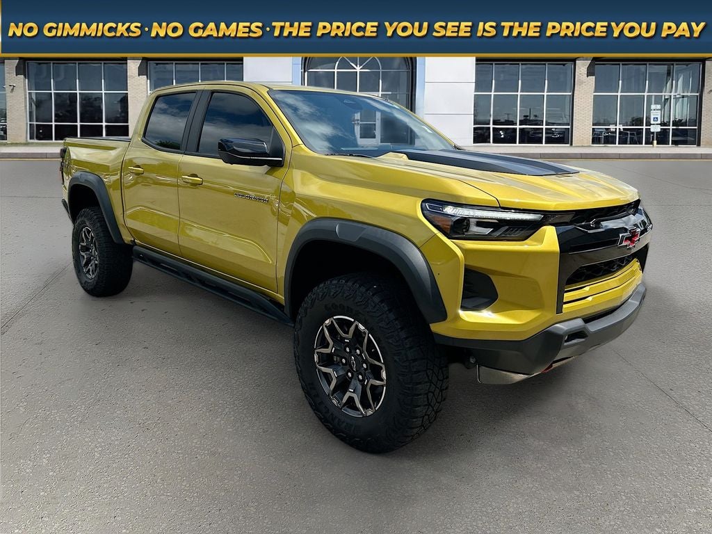2023 Chevrolet Colorado ZR2 in Yellow Metallic — front three-quarter view