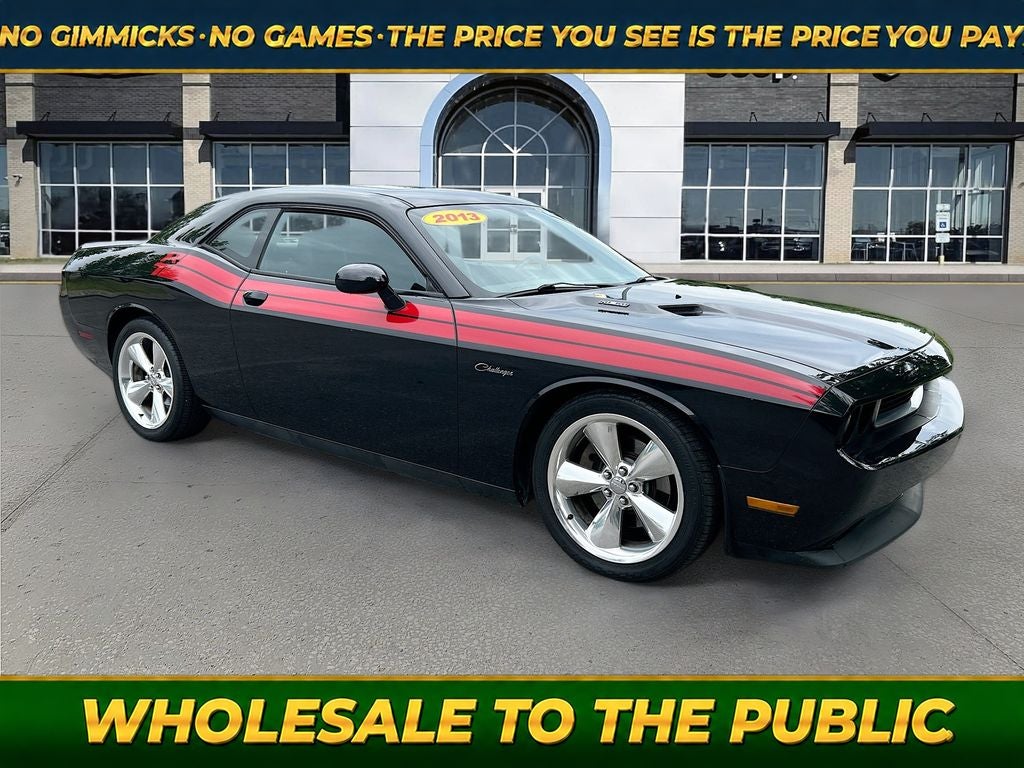 2013 Dodge Challenger R/T Classic in Black Clearcoat — front three-quarter view