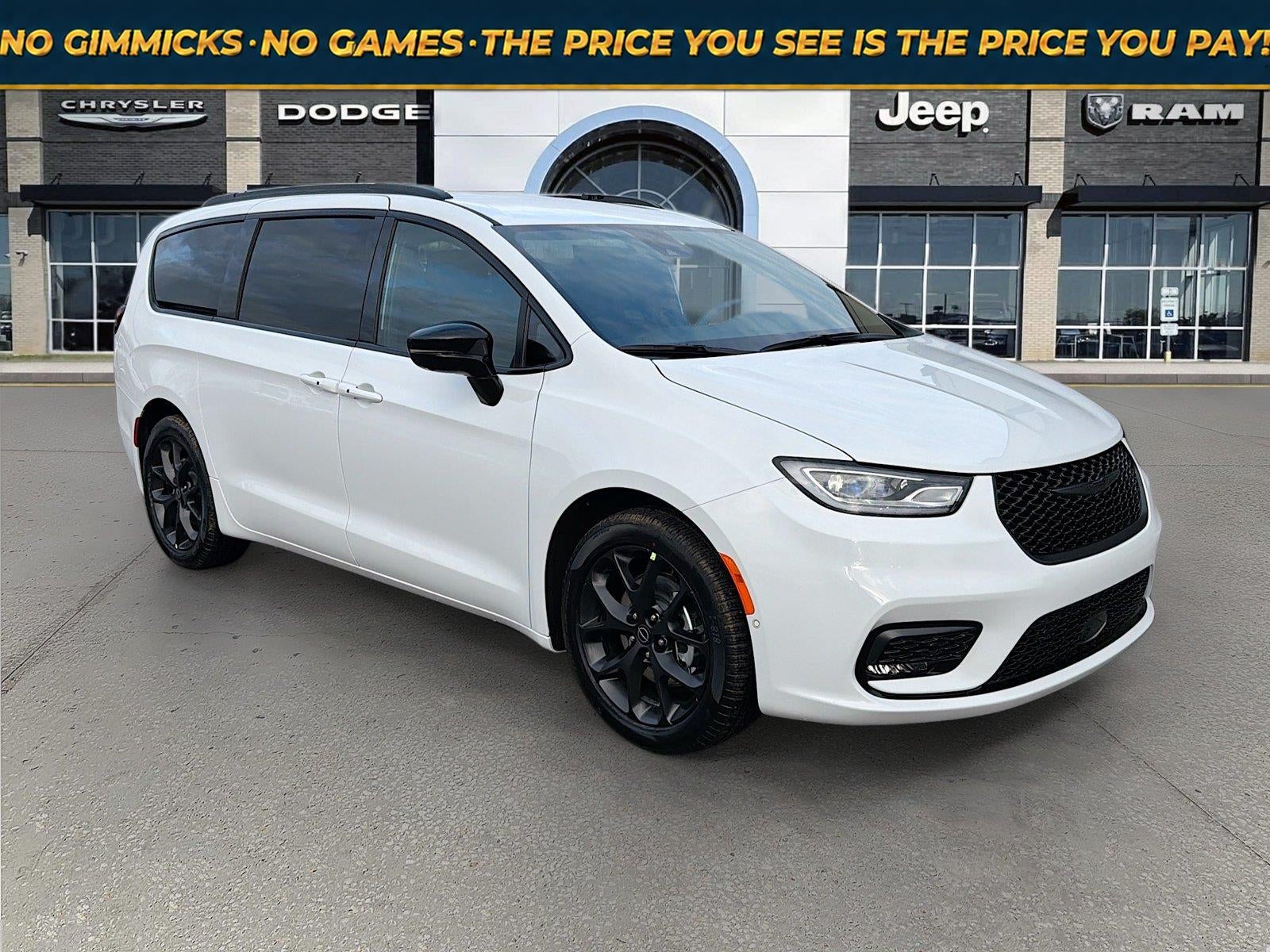 2026 Chrysler Pacifica PACIFICA SELECT in Bright White Clear-Coat Exterior Paint — front three-quarter view