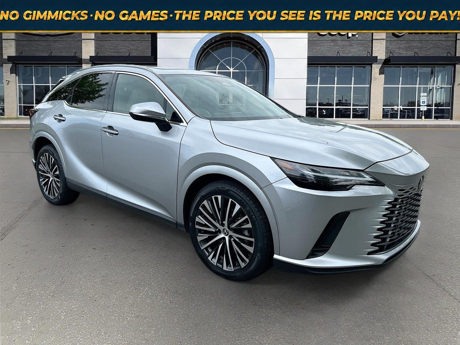 2023 Lexus RX 350 Premium Plus in Iridium — front three-quarter view