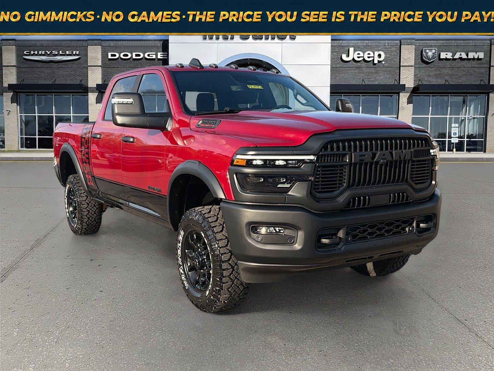 2026 RAM Ram 2500 RAM 2500 POWER WAGON CREW CAB 4X4 6'4' BOX in Molten Red Pearl-Coat Exterior Paint — front three-quarter view